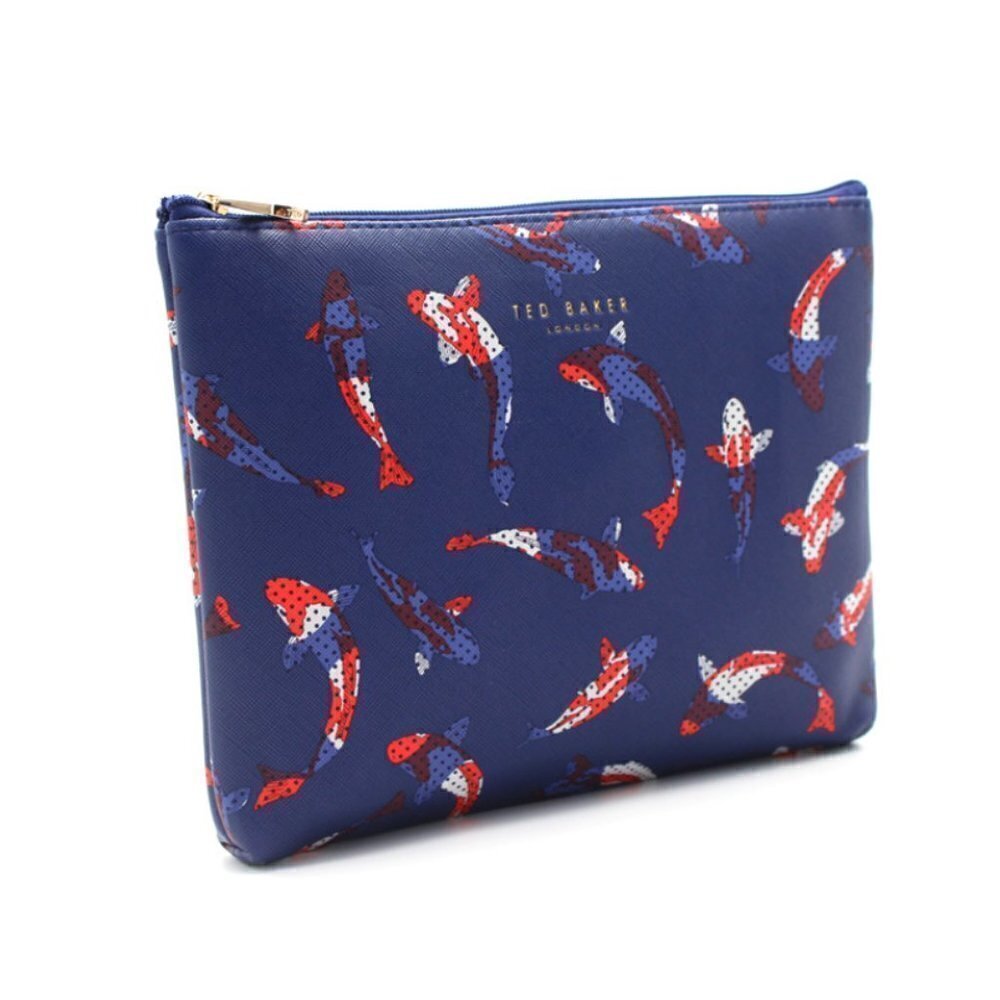 TED BAKER  fish coi travel pouch